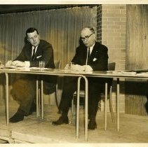David Mackay Jackson and Walter Foy sitting with Two Unidentified Men
